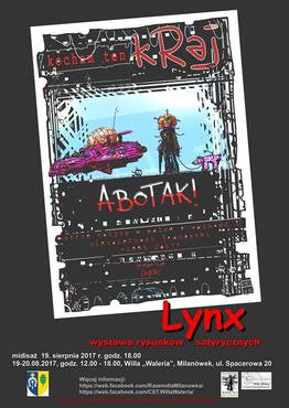 Wystawa rysunków satyrycznych Ryszarda Lynxa Łobosa - grafika