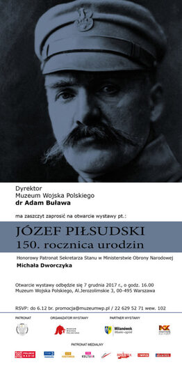 Wernisaż wystawy: Józef Piłsudski 150. rocznica urodzin - grafika