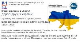 Zajęcia dla obywateli Ukrainy - grafika