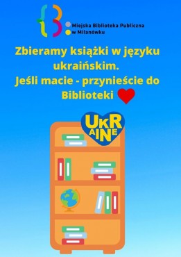 Zbiórka książek dla Ukrainy - grafika