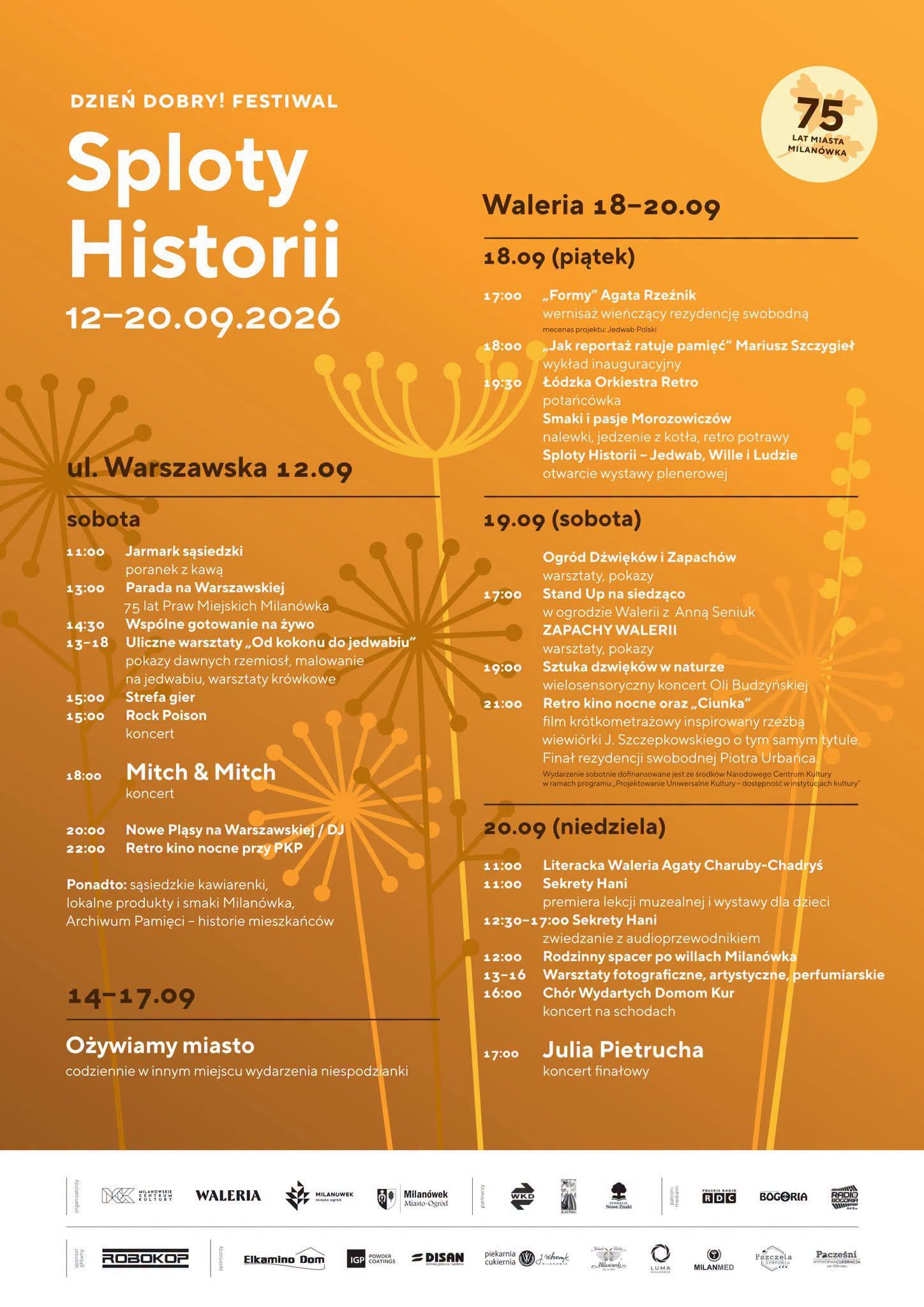 harmonogram Splot&oacute;w Historii 