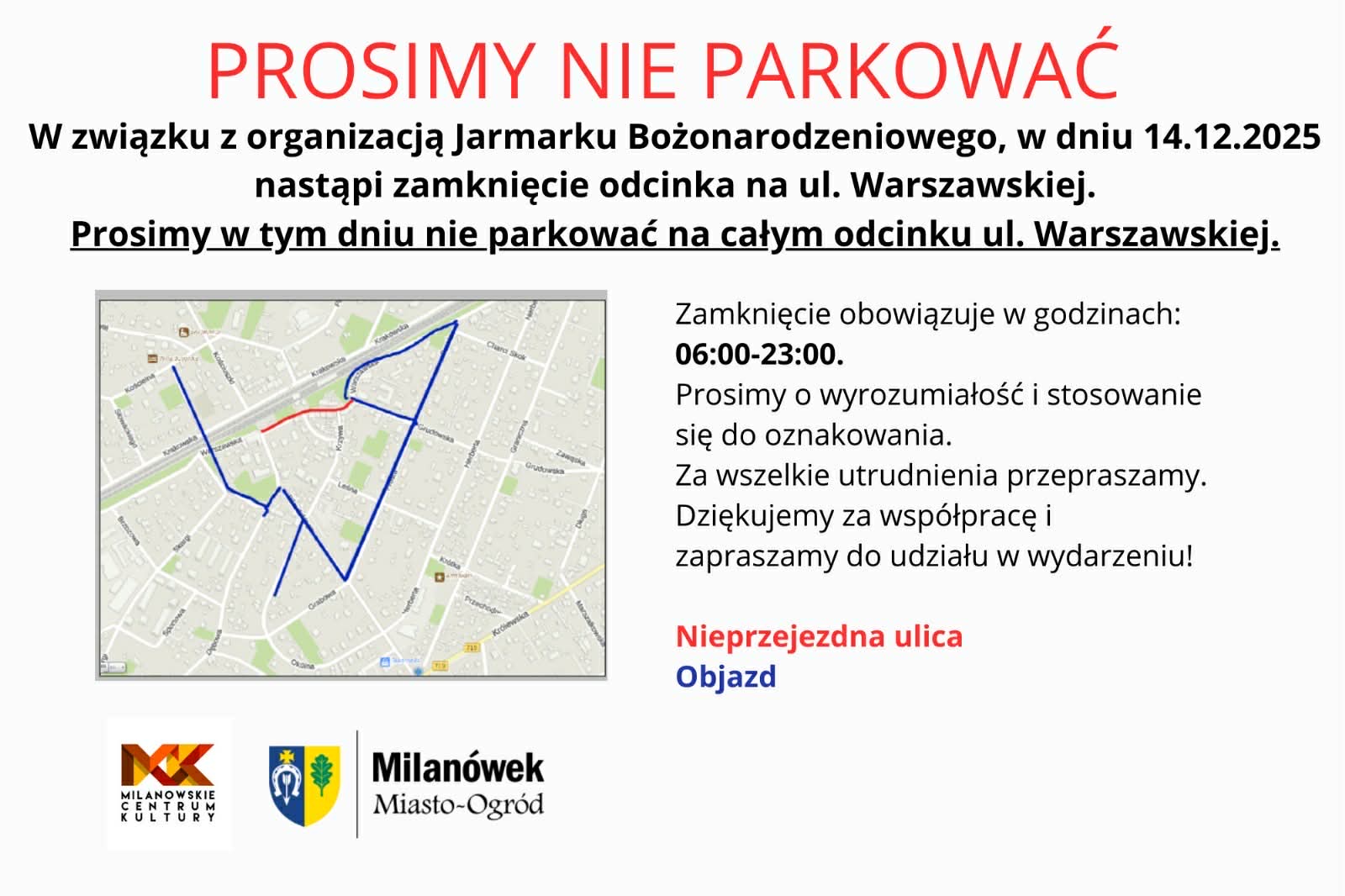 mapa z&nbsp;organizacją ruchu