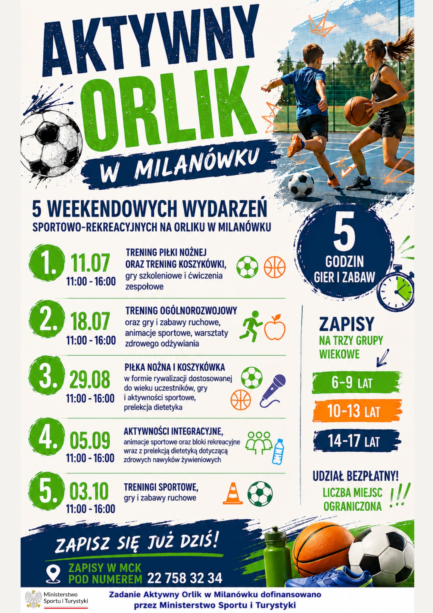 plakat wydarzeń na&nbsp;Orliku