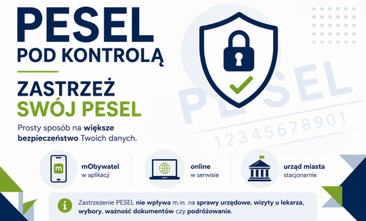 grafika dotycząca zastrzeżenia numeru PESEL