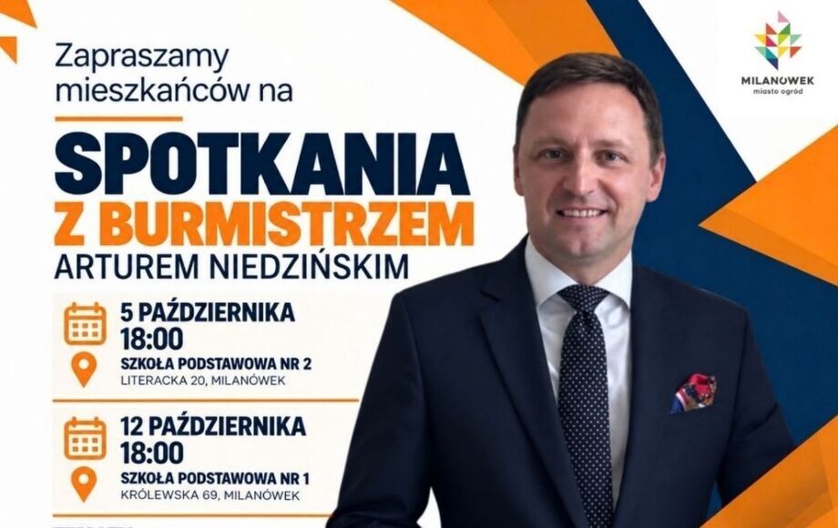 Zapraszamy na spotkania z Burmistrzem Miasta Milanówka – ilustracja