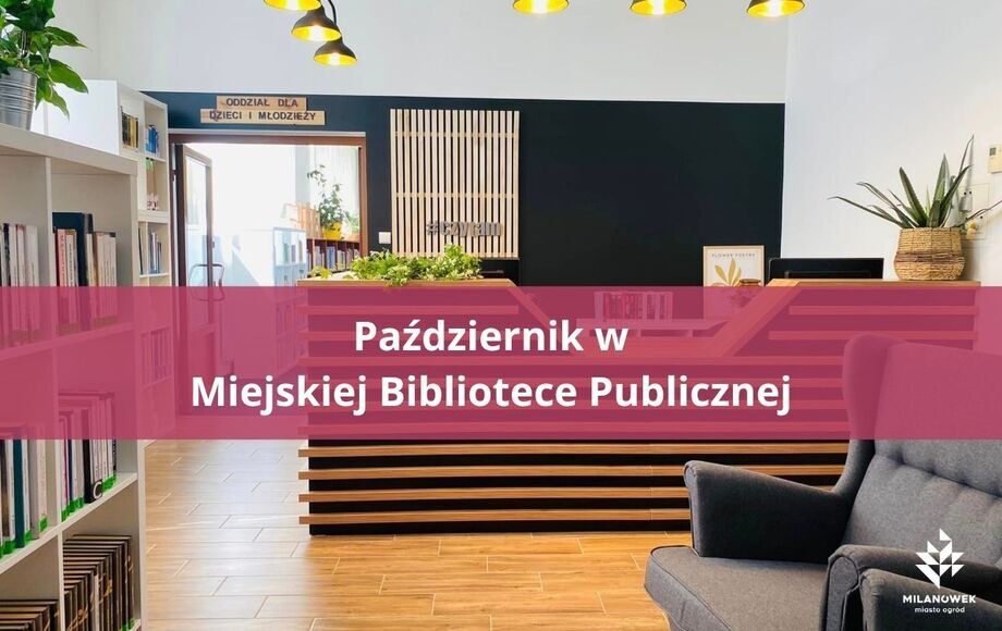 Październikowy kalendarz wydarzeń w Miejskiej Bibliotece Publicznej – ilustracja