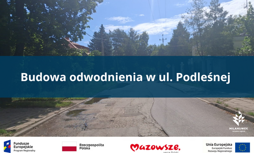 budowa odwodnienia w ulicy Podleśnej
