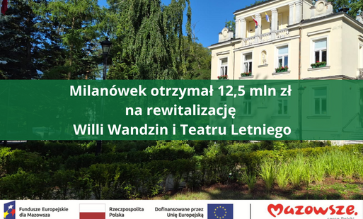 grafika z informacją o otrzymanej dotacji