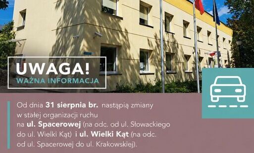 informacja o zmianie organizacji ruchu