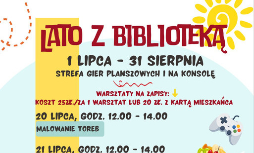plakat na lato w bibliotece