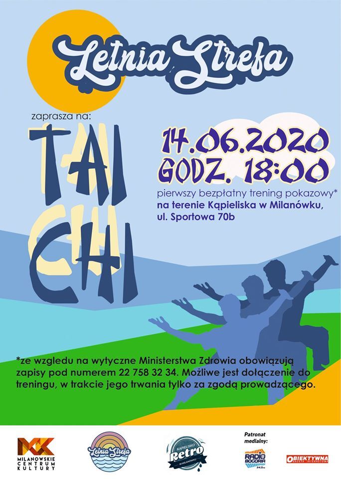 Plakat promujący zajęcia Tai Chi