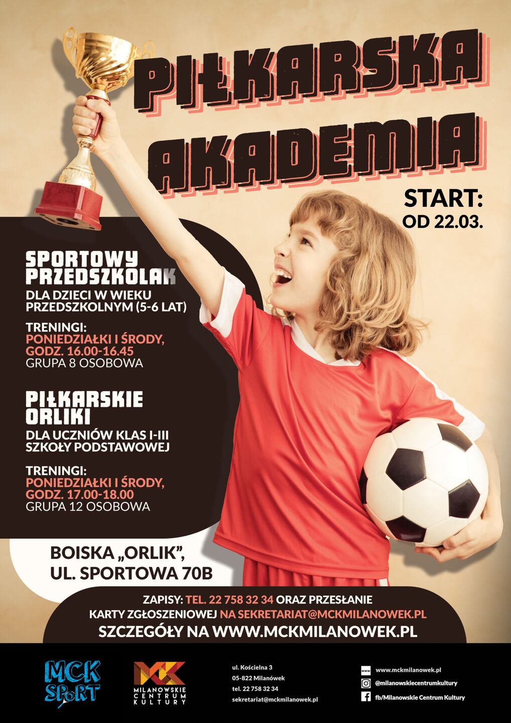 Akademia Piłkarska MCK - plakat
