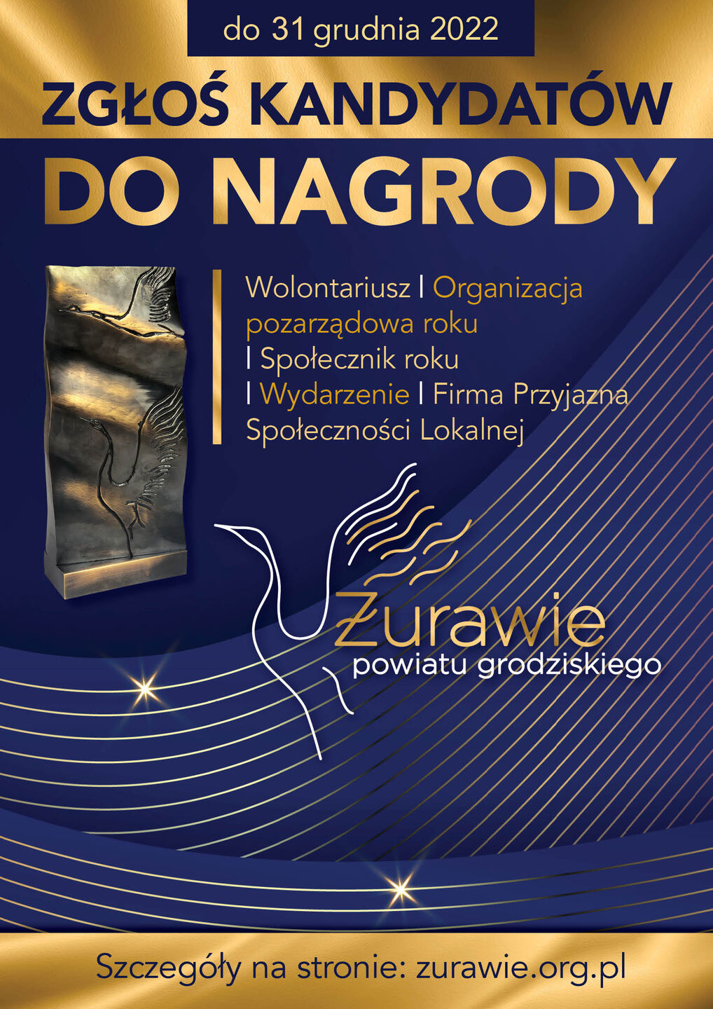 Plakat Źurawie Powiatu 2022