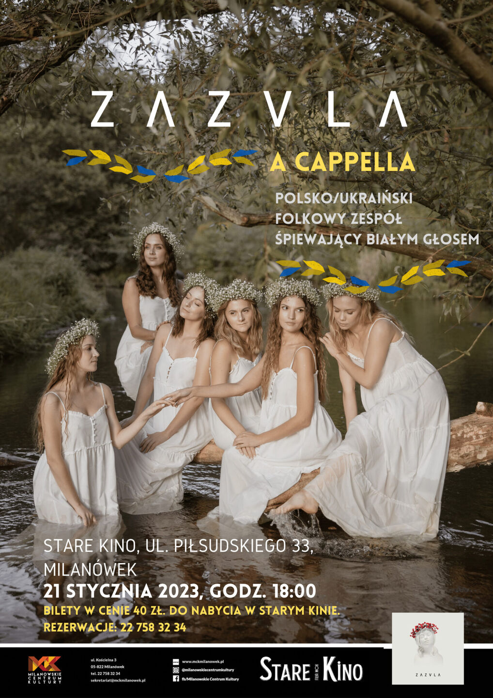 Plakat koncertu zespołu ZAZULA
