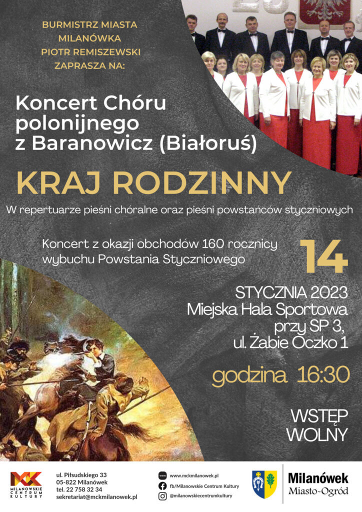 Koncert chóru białoruskiego Kraj Rodzinny