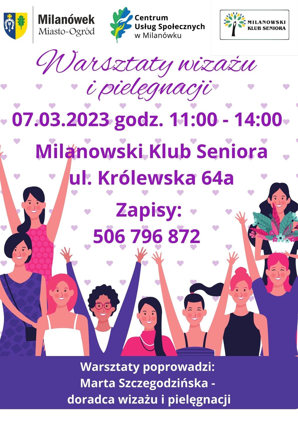 Milanowski Klub Seniora zaprasza na Dzień Kobiet