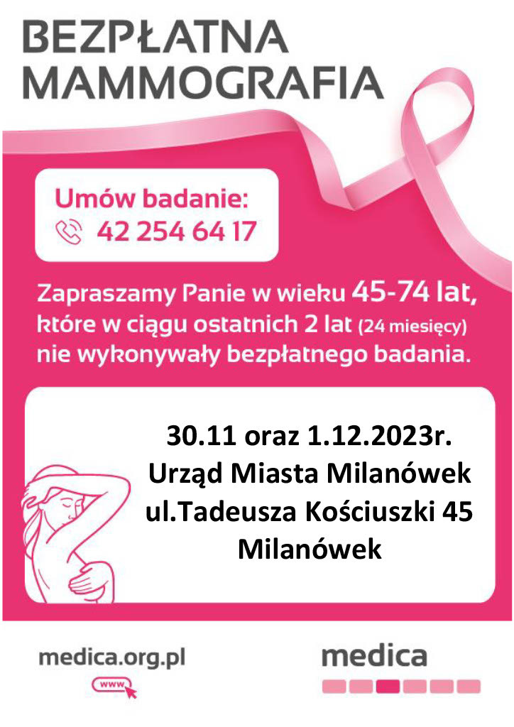 bezplatna mammografia