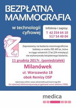 Bezpłatna mammografia - grafika