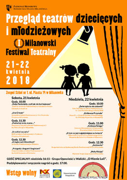 I Milanowski Festiwal Teatralny - grafika