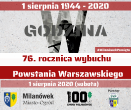 76. rocznica wybuchu Powstania Warszawskiego - grafika