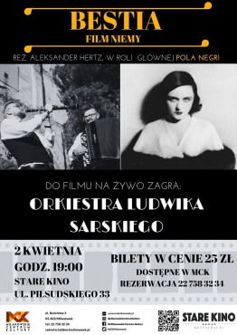 Pola Negri w Starym Kinie z muzyką Orkiestry Ludwika Sarskiego - grafika