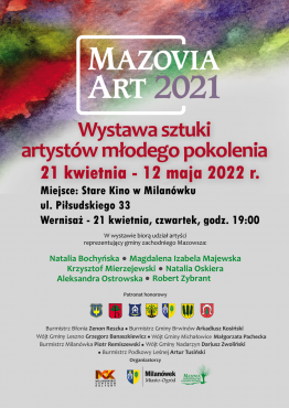 Wernisaż prac młodych artystów „Mazovia Art 2021” - grafika